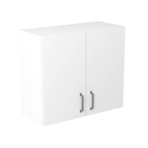 80cm Double Door Wall Cabinet with Ranch Gunmetal Handle (Side View)