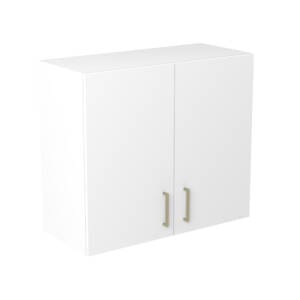 80cm Double Door Wall Cabinet with Sky Brushed Gold Handle (Side View)