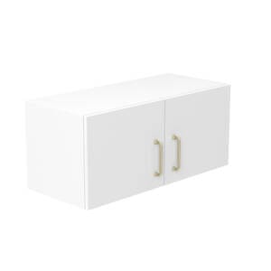 80cm Double Door Refrigerator Cabinet with Cosmic Brushed Gold Handle (Side View)