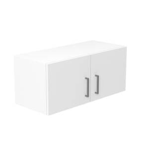 80cm Double Door Refrigerator Cabinet with Sky Gunmetal Handle (Side View)