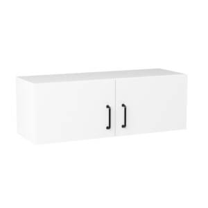 100cm Double Door Refrigerator Cabinet with Cosmic Matte Black Handle (Side View)