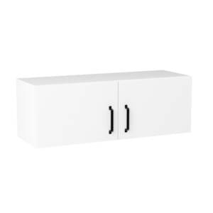 100cm Double Door Refrigerator Cabinet with Ranch Matte Black Handle (Side View)