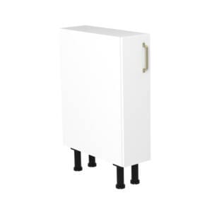 20cm Base Cabinet Left Hand with Ranch Brushed Gold Handle (Side View)