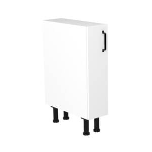 20cm Base Cabinet Left Hand with Ranch Matte Black Handle (Side View)