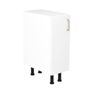 30cm Base Cabinet Left Hand with Cosmic Brushed Gold Handle (Side View)