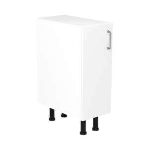 30cm Base Cabinet Left Hand with Cosmic Gunmetal Handle (Side View)