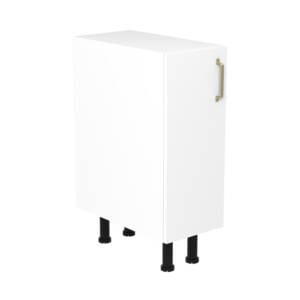 30cm Base Cabinet Left Hand with Ranch Brushed Gold Handle (Side View)