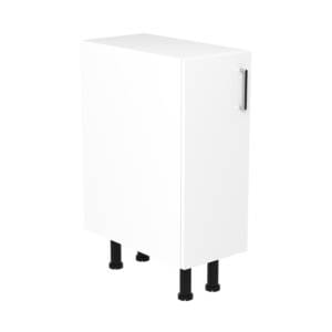 30cm Base Cabinet Left Hand with Sky Chrome Handle (Side View)