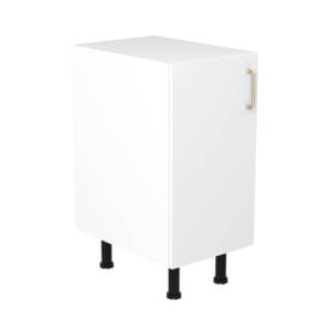 40cm Base Cabinet Left Hand with Cosmic Brushed Gold Handle (Side View)