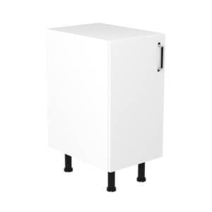 40cm Base Cabinet Left Hand with Ranch Chrome Handle (Side View)