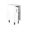 40cm-base-cabinet-left-sky-chrome-handel-open 40cm Base Cabinet Left Hand with Sky Chrome Handle (Door Open)