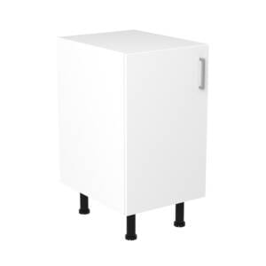 45cm Base Cabinet Left Hand with Sky Brushed Nickel Handle (Side View)