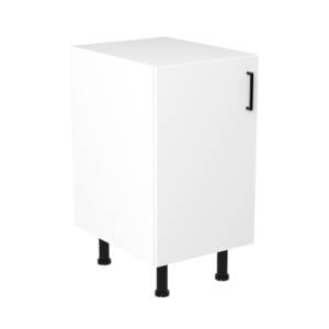 45cm Base Cabinet Left Hand with Sky Matte Black Handle (Side View)