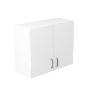 90cm Double Door Wall Cabinet with Cosmic Chrome Handle (Side View)