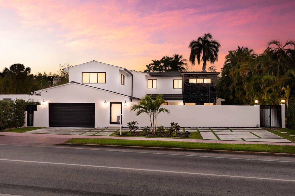 Modern home exterior showing balanced window placement for natural light and style