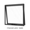 Single Awning Window Charcoal Lustre Inside