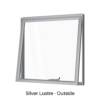 Single Awning Window Silver Lustre Outside
