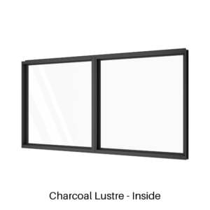 Double Panel Fixed Window Charcoal Lustre Inside Double Panel Fixed Window Charcoal Lustre Inside