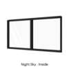Double Panel Fixed Window Night Sky Inside