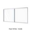 Double Panel Fixed Window Pearl White Inside