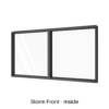 Double Panel Fixed Window Storm Front Inside