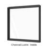 Single Fixed Panel Window Charcoal Lustre Inside