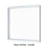 Single Fixed Panel Window Pearl White Inside