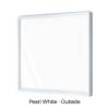 Single Fixed Panel Window Pearl White Outside