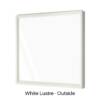 Single Fixed Panel Window White Lustre Outside