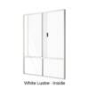Single Slider over Double Low Lite White Lustre Inside