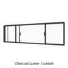 Double Sliding Window Charcoal Lustre Outside