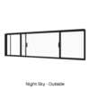 Double Sliding Window Night Sky Outside