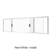 Double Sliding Window Pearl White Inside