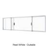 Double Sliding Window Pearl White Outside