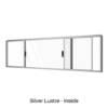 Double Sliding Window Silver Lustre Inside