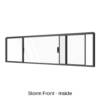 Double Sliding Window Storm Front Inside