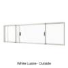 Double Sliding Window White Lustre Outside