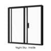 Single Sliding Window Night Sky Inside