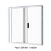 Single Sliding Window Pearl White Inside
