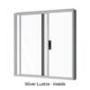Single Sliding Window Silver Lustre Inside