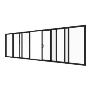 Six Panel Stacking Door Opens Centre