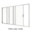 Three Panel Stacking Door White Lustre Inside