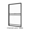 Single Double-Hung Window Charcoal Lustre Inside