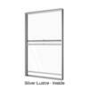Single Double-Hung Window Silver Lustre Inside
