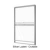 Single Double-Hung Window Silver Lustre Outside