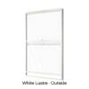 Single Double-Hung Window White Lustre Outside