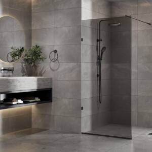 platinum grey coloured shower panel