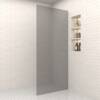 Platinum Grey Walk-In Glass Shower Panels