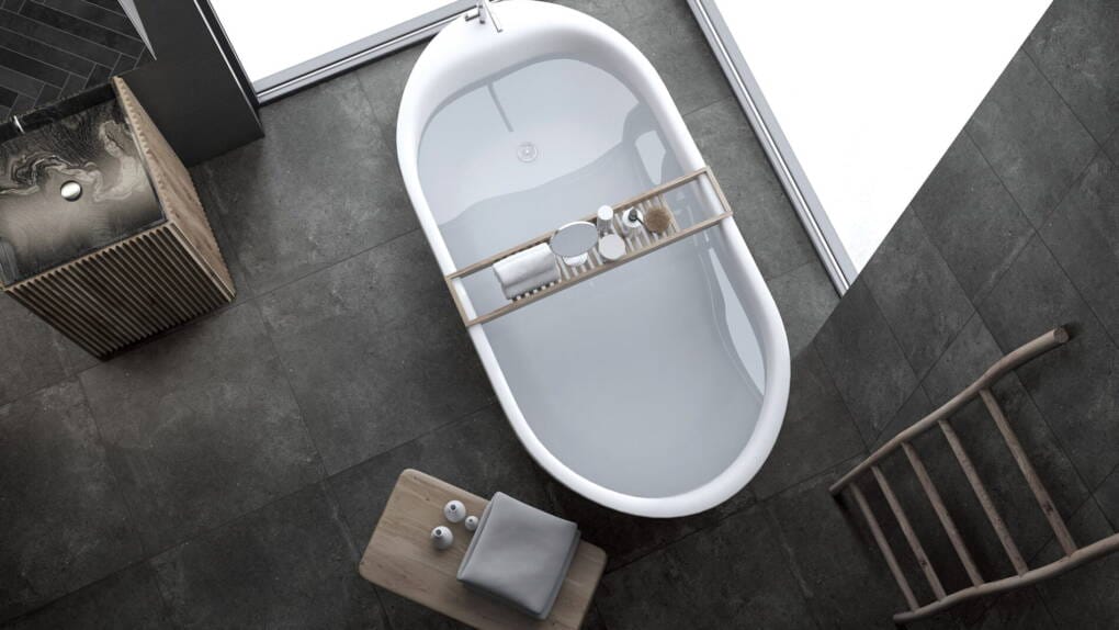 charcoal non slip tile for bathroom