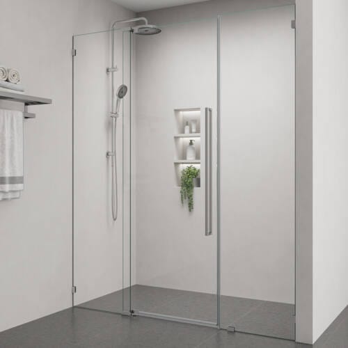 Alpine Frameless Centre Pivot Door